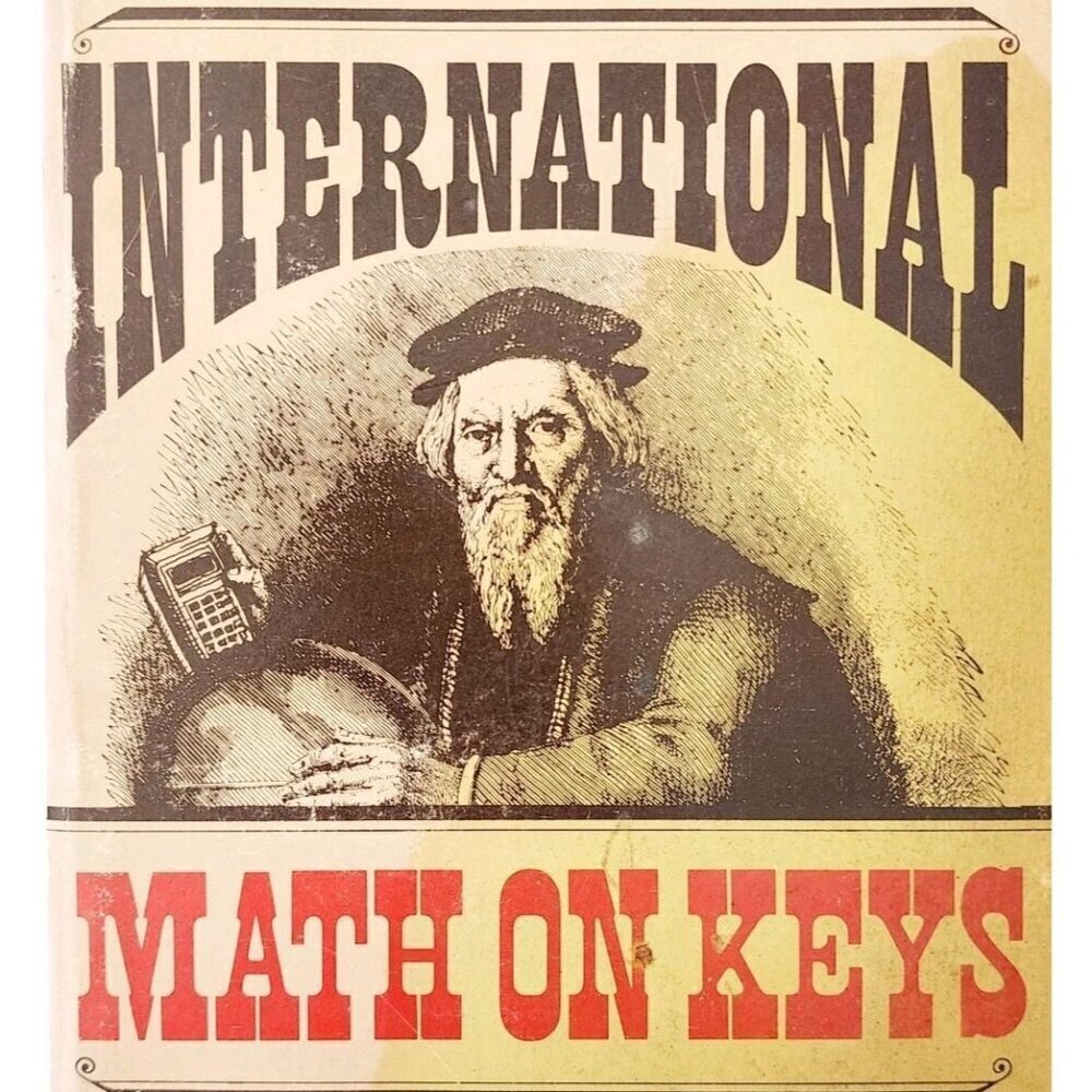 1976 Great International Book On Keys Texas Instruments Calculator 1st Ed PB F7